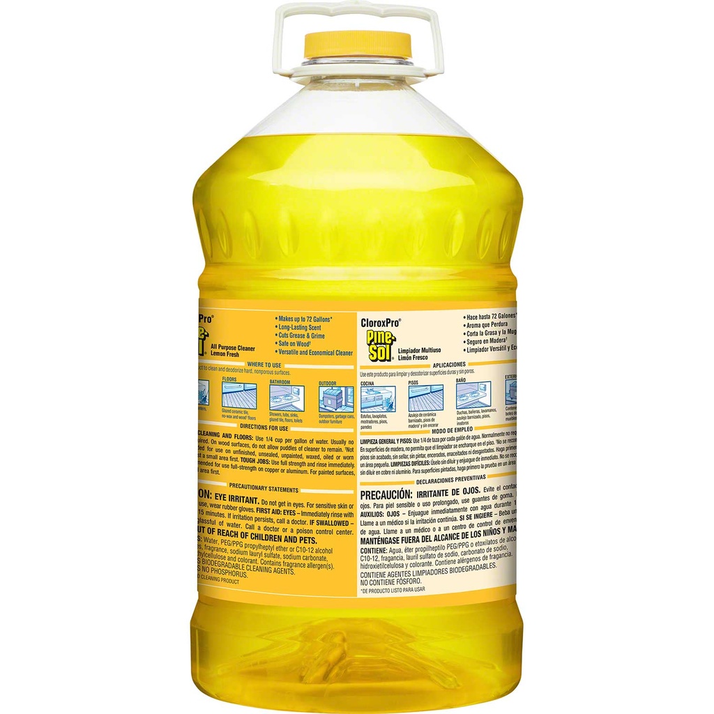 CloroxPro™ Pine-Sol® Multi-Surface Cleaner - 144 oz., Lemon Fresh Image 3