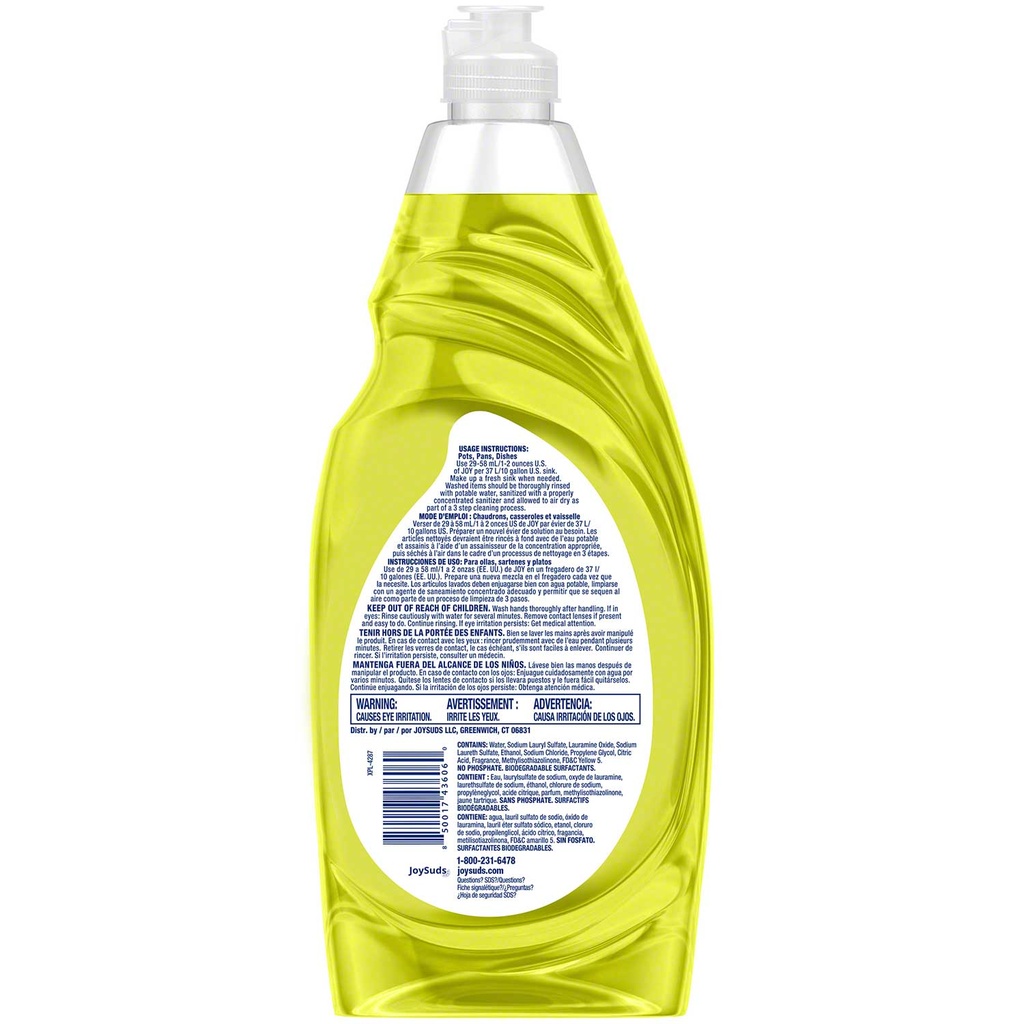 Joy® Professional Manual Pot & Pan Detergent - 38 oz. Image 2