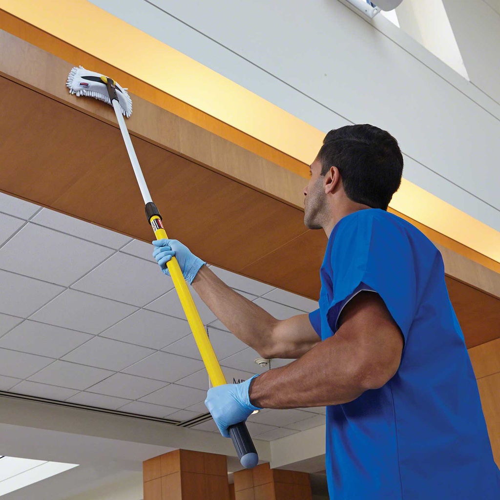 Rubbermaid® HYGEN™ Quick-Connect Handle - 48" - 72", Yellow Image 4