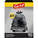 Glad® Guaranteed Strong Large Drawstring 30 Gal. Trash Bag - 90 ct. Box Image 6