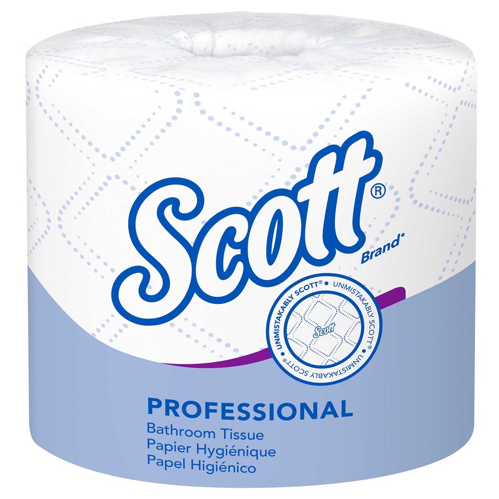 Scott® Standard Roll Toilet Paper - 4.0" x 4.0", White Image 2