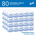 Scott® Standard Roll Toilet Paper - 4.0" x 4.0", White Image 3