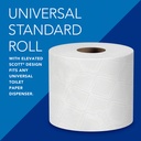 Scott® Standard Roll Toilet Paper - 4.0" x 4.0", White Image 4