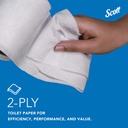Scott® Standard Roll Toilet Paper - 4.0" x 4.0", White Image 5