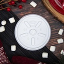 Dart® Vented Lid For 6/8/12 oz. Foam Cups & Containers - White Image 4