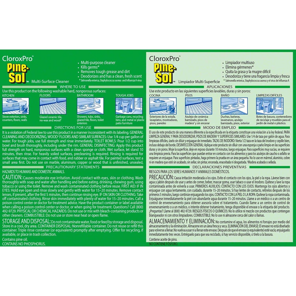 CloroxPro™ Pine-Sol® Multi-Surface Cleaner - 144 oz., Original Pine Image 7