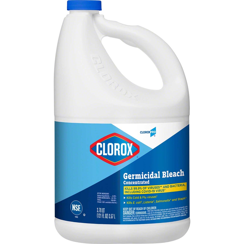 [ID-CLO-30966-CS] CLOROX BLEACH CONC 3/121OZ