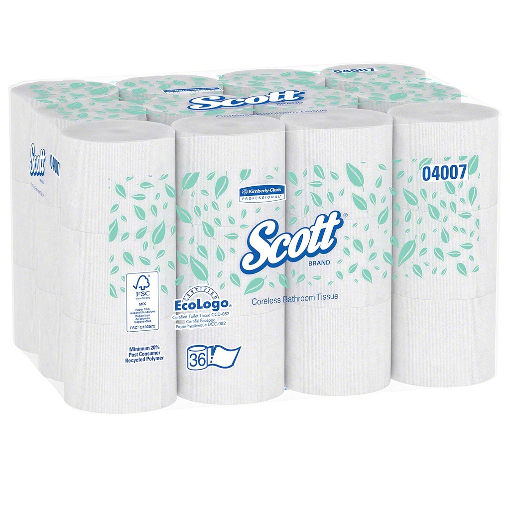 [ID-4007-CS] TISSUE TOILET SCOTT WHT 2PLY