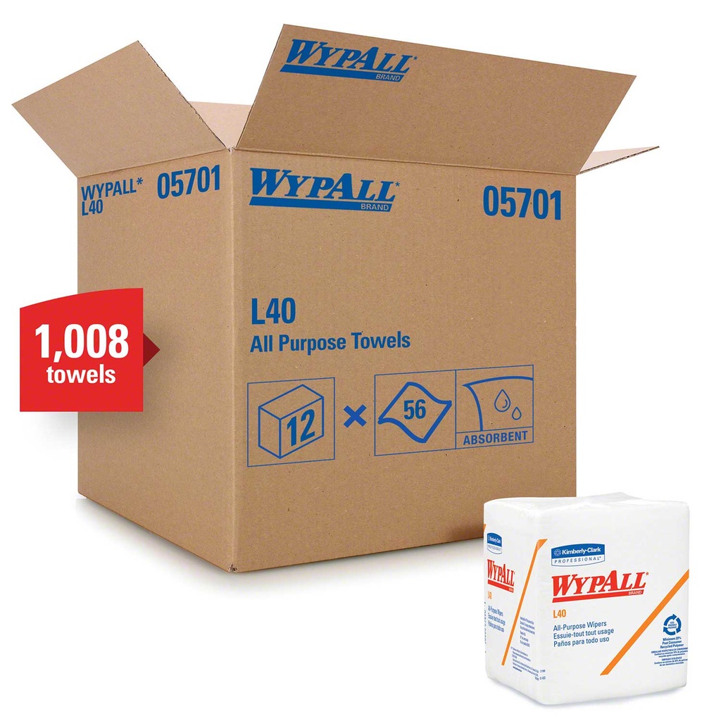 [HD-KC-5701-40-CS] SCOTT WYPALL WIPER WHT(18/56)