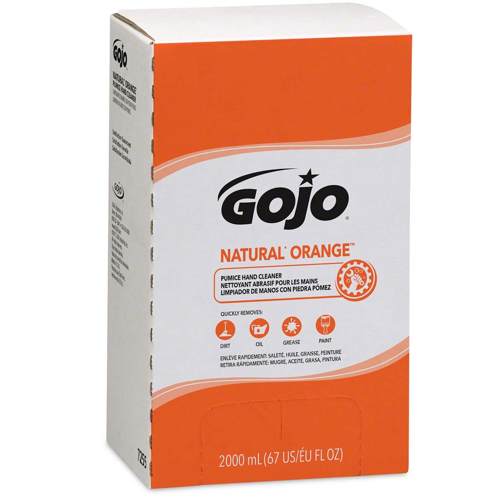 [ID-7255-CS] GOJO ORANGE W/PUMICE 4/2000ML