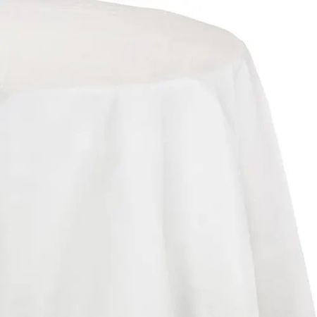 TABLECOVER WHT PLSTC 82" RND
