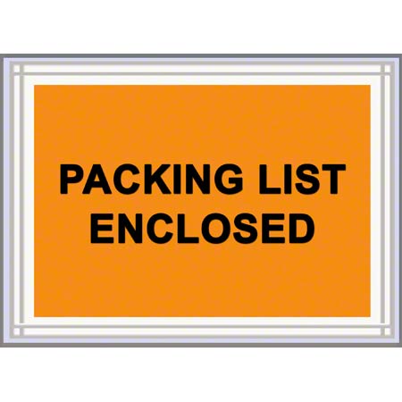 [LPS-PQ10BL-BX] 4.5X5.5 PACKING SLIP FULL FACE