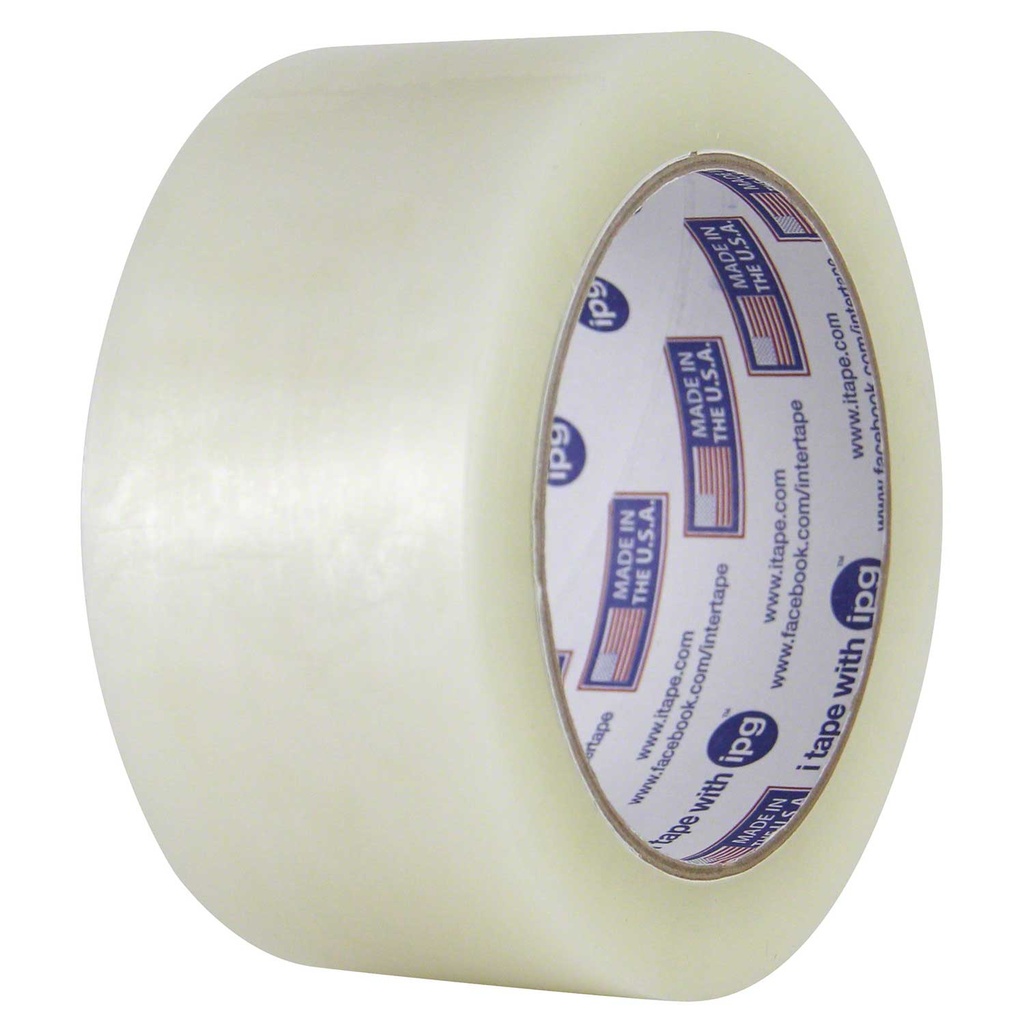 [IT-6100-2X22-CS] IPG® 6100 Utility Hot Melt Carton Sealing Tape - 48mm x 200m, Clear